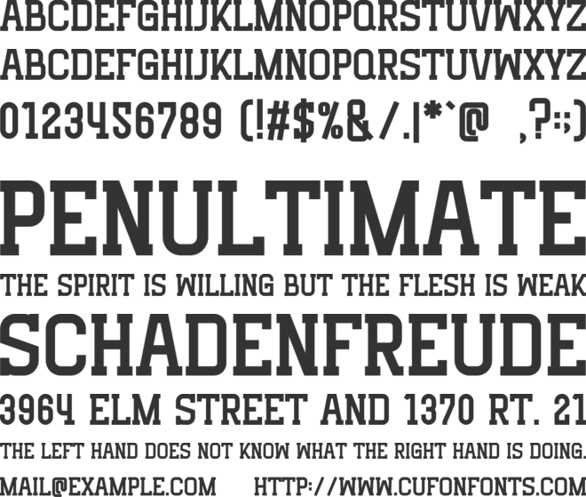 Teacher Varsity font preview