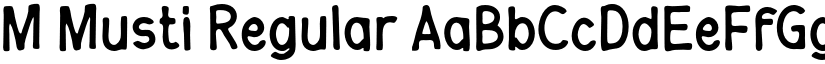 M Musti Regular font