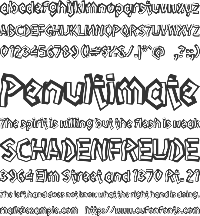 M Molta font preview