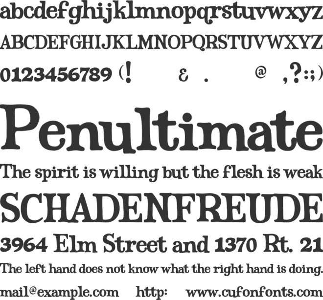 MM Gorges Title font preview