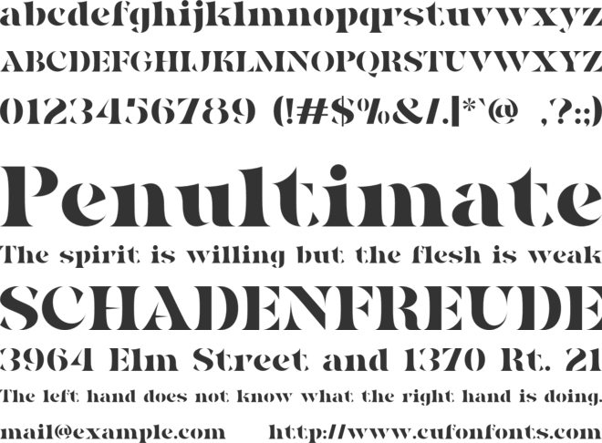 NOLEX font preview