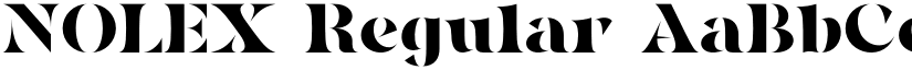 NOLEX Regular font