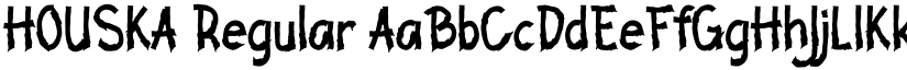 HOUSKA Regular font