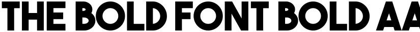 The Bold Font Bold font
