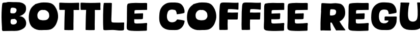 Bottle Coffee Regular font