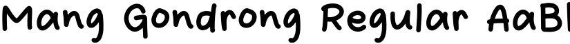 Mang Gondrong Regular font