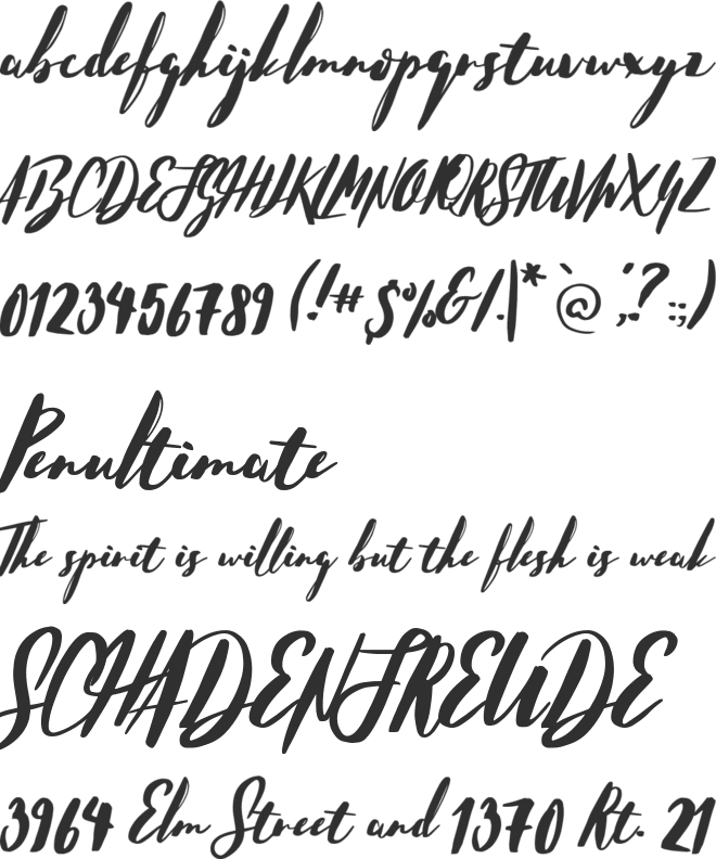 Hello Stockholm font preview