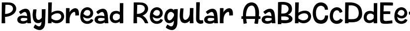 Paybread Regular font