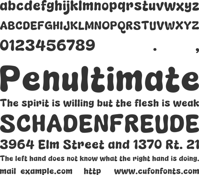 Caroline Everett font preview