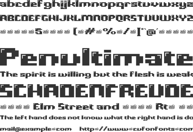 ROCABE Trial font preview