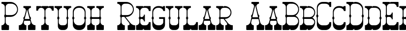 Patuoh Regular font