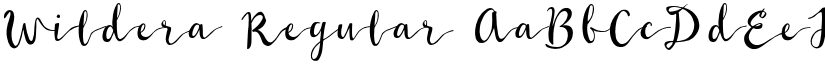 Wildera Regular font