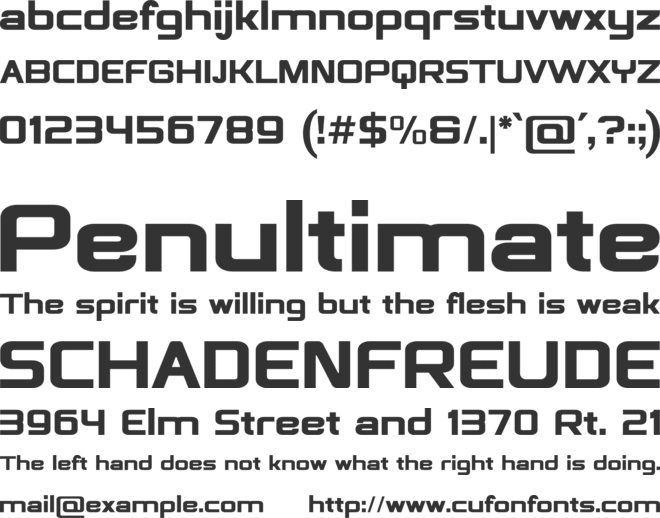 Galmond font preview