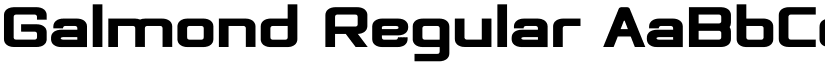 Galmond Regular font