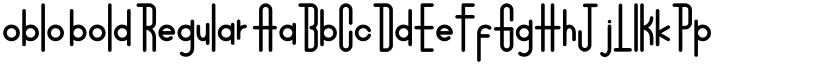 oblo bold Regular font