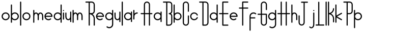 oblo medium Regular font