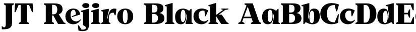 JT Rejiro Black font