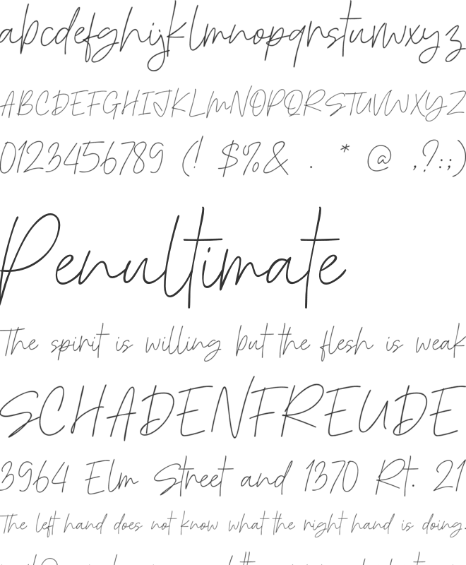 Ohbreak font preview