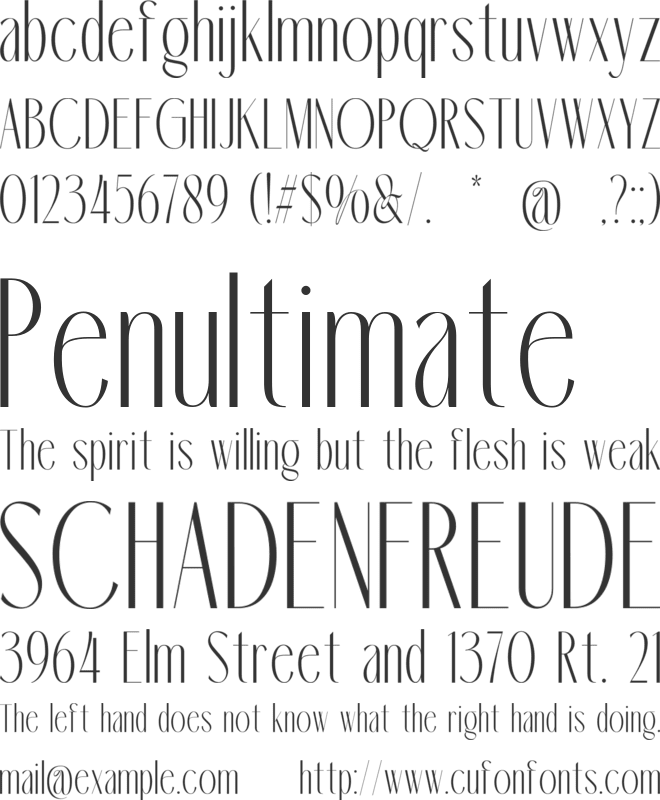 Mastoya Body font preview