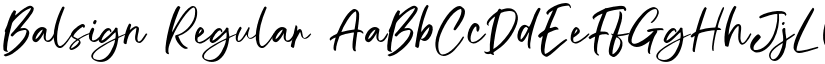 Balsign Regular font