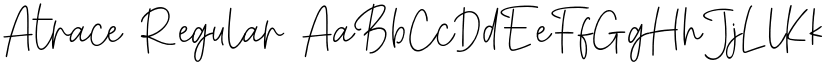Atrace Regular font