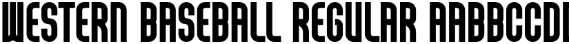 Western Baseball Regular font
