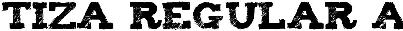 Tiza Regular font