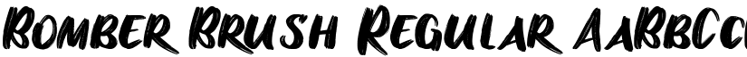Bomber Brush font download