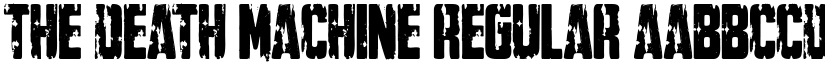 The Death Machine Regular font
