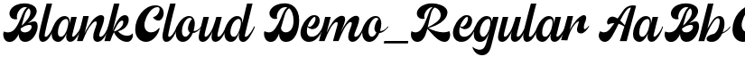 BlankCloud Demo_Regular font