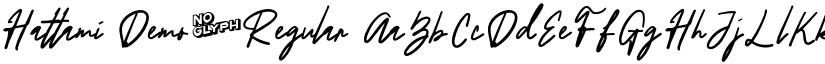 Hattami Demo_Regular font
