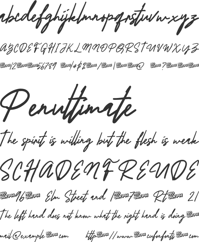 Hattami font preview