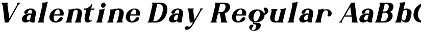 Valentine Day Regular font