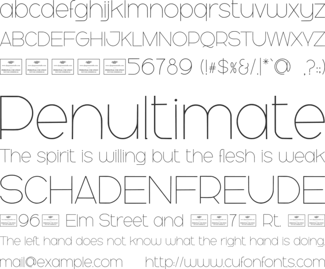 Lullaby Free font preview