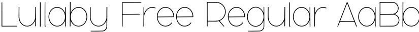 Lullaby Free Regular font
