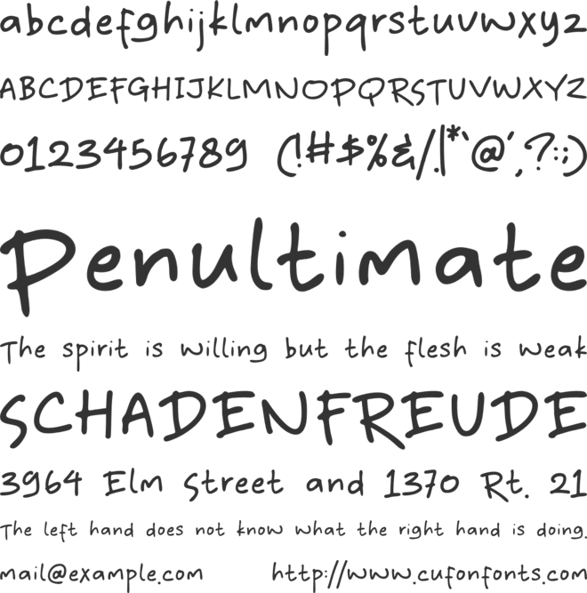 Kolebat font preview