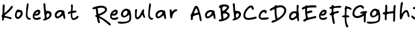 Kolebat Regular font