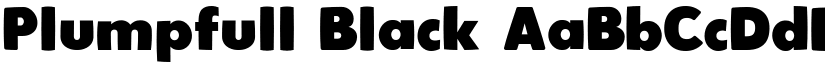 Plumpfull Black font