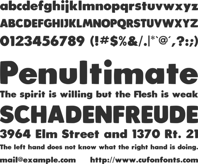 Plumpfull font preview
