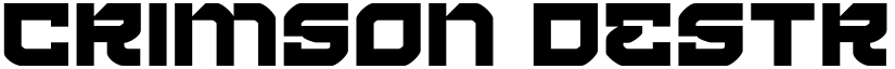 Crimson Destroyer Regular font