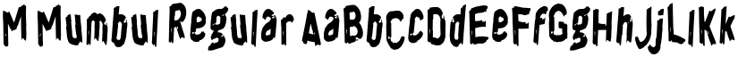 M Mumbul Regular font