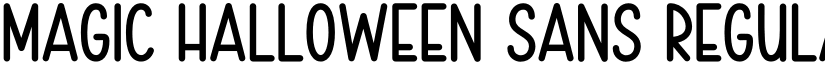 Magic Halloween Sans Regular font