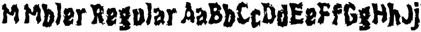 M Mbler Regular font