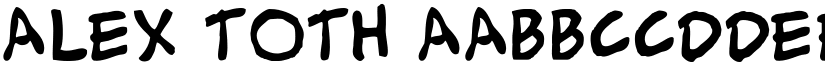 Alex Toth font