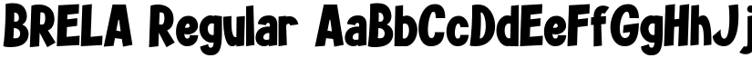BRELA Regular font