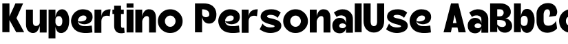 Kupertino PersonalUse font