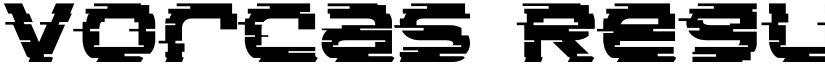 Vorcas Regular font