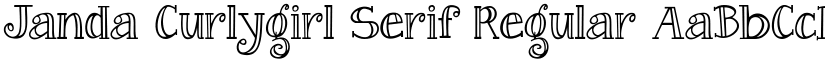 Janda Curlygirl Serif Regular font