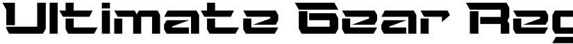 Ultimate Gear Regular font