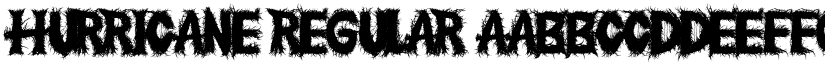 Hurricane Regular font